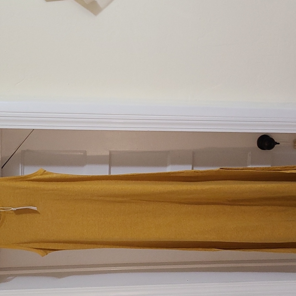 NWT Outerknown Neptune tank Saffron/Marigold ankle length side slits